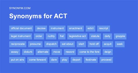 act as something meaning 1. . Synonym of act